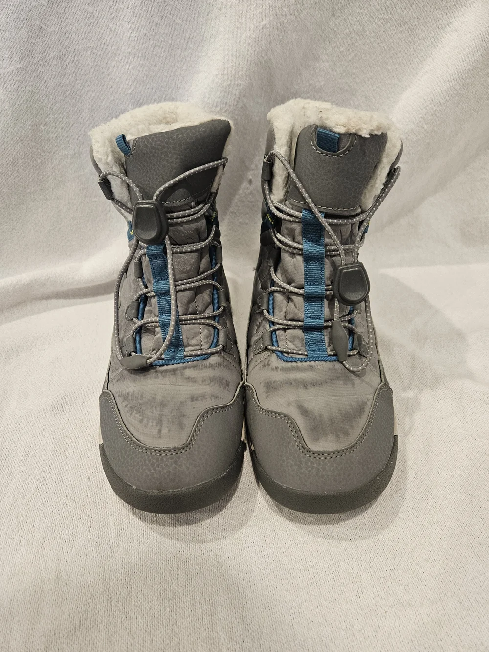 Merrell Grey Snow Crush 3 200g Insulated Waterproof Warm Winter Boots Girls Sz 4